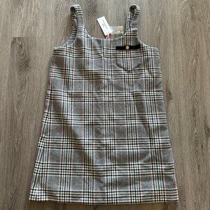 NEW Vineyard Vines Glen Plaid Sleeveless Wool Blend Jumper Black / Pink - Small